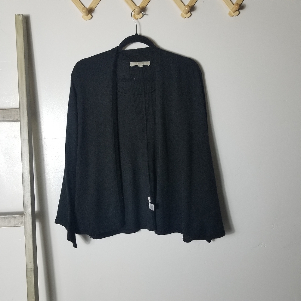 LOFT BLACK BATWING CARDIGAN SIZE MEDIUM